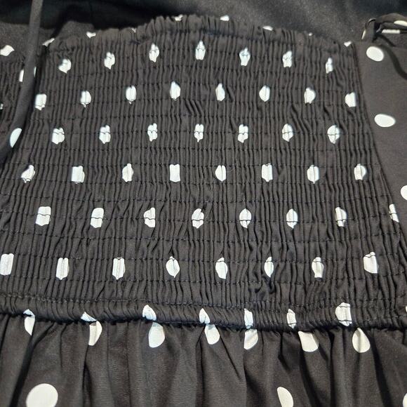 NWT Klesis Polka Dot Front Bow Detailed A-line Midi Dress Sundress Sz M - Picture 13 of 14